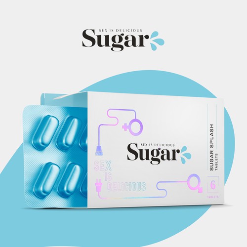Sugar tablets packaging design
