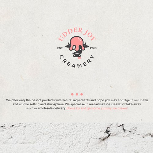 Logo  concept for creamery