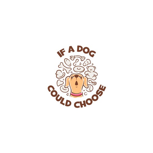 Hand-drawn Logo for Hand-made Dog Product Shop