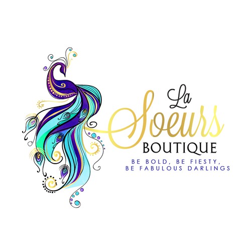 Elegant logo for women's accessories, jewelry and home décor boutique