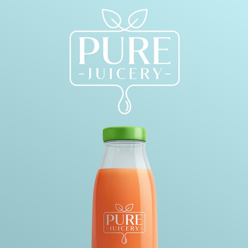 Logo for a healthy juice company