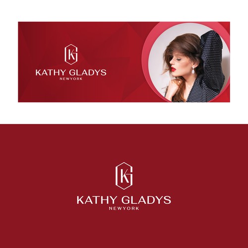 A classy & luxury logo and a facebook cover for women's handbag and jewelry