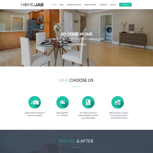 Home jab Landing page