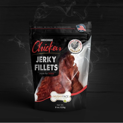 Dog Chicken Jerky package design