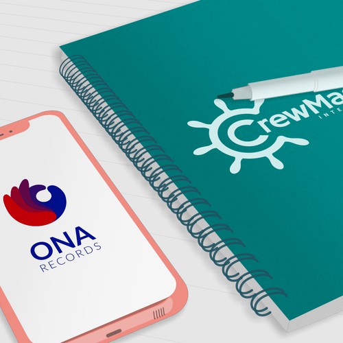 Illustration - Vector mockup of two brand identity projects