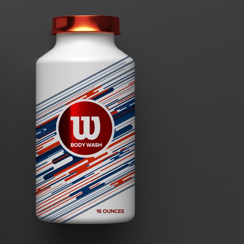 Wilson body wash packaging design