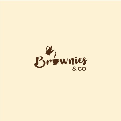 Logo for a coffee&brownies shop.