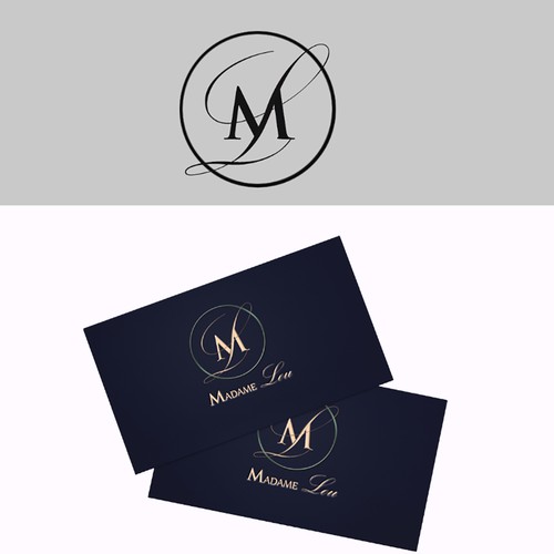 Logo concept for ice cream company called Madame Lou