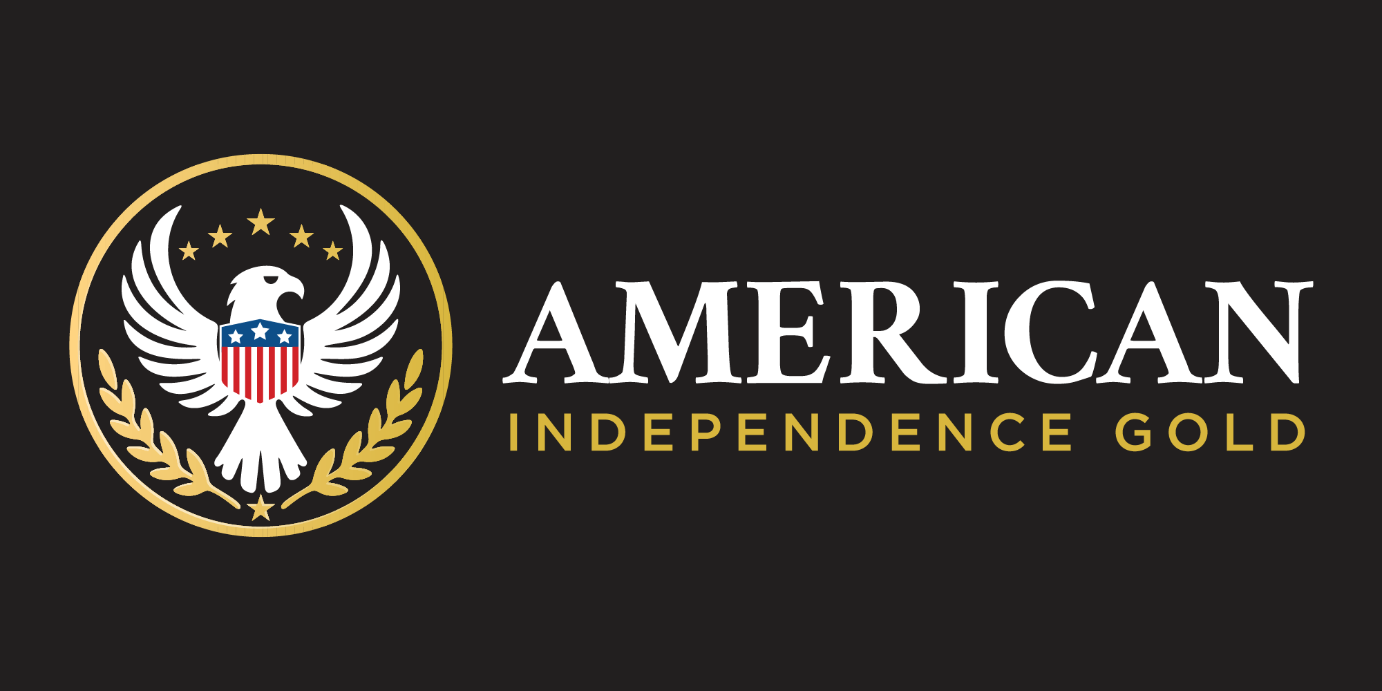 Create a Bold and Patriotic Logo for American Independence Gold!