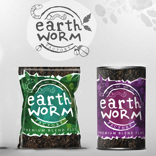 Earth worm Branding + Packaging