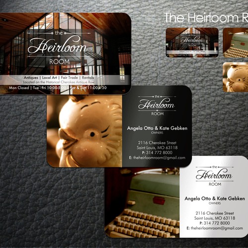 New business card wanted for The Heirloom Room