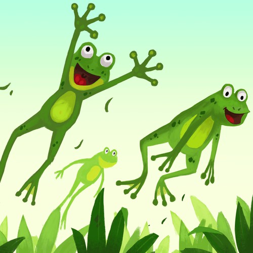 Frogs leaping 