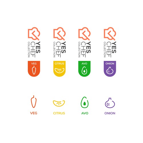 Icon design for cutting boards. 