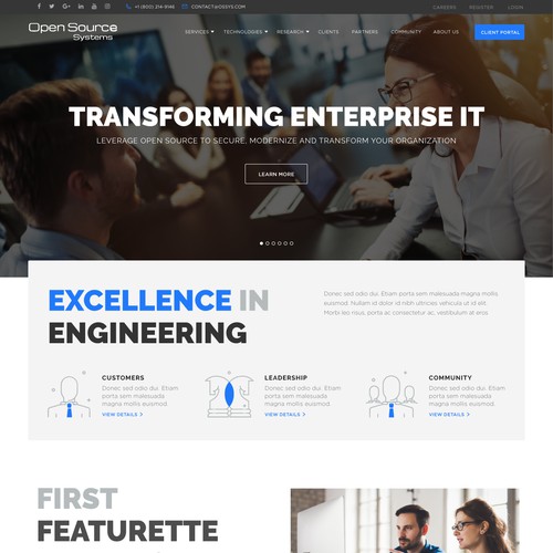 Clean & Modern Design for IT Site