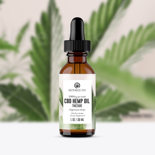 Sensei CBD Product Label Design