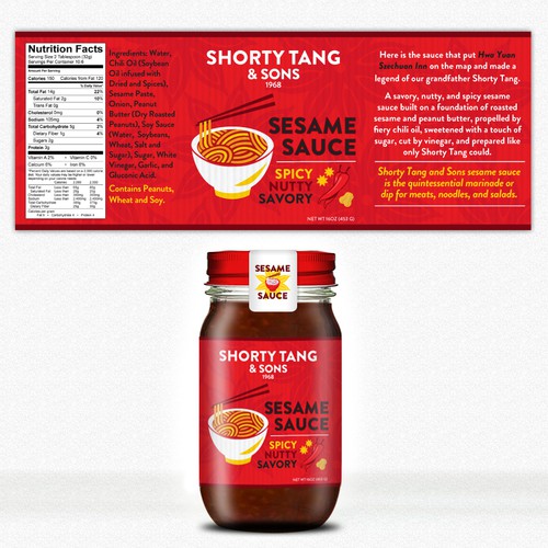 Bring the sesame sauce into your life for Shorty Tang & Sons