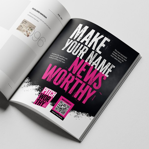 Magazine ad concept for Book
