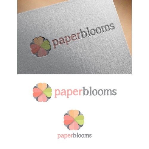 Create a fresh Logo for new ecofriendly label PaperBlooms