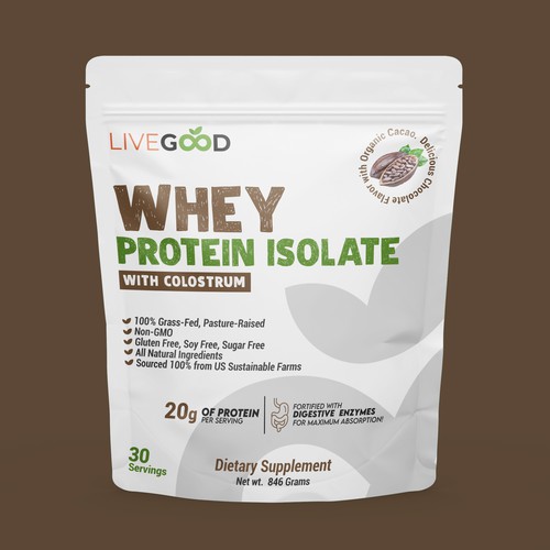 Whey protein Pouch Design