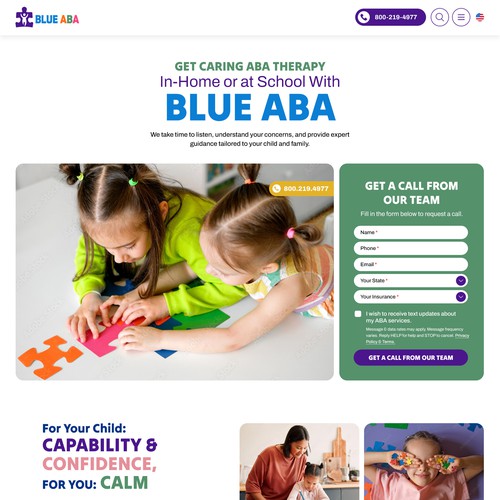 Modern ABA Therapy Website Design