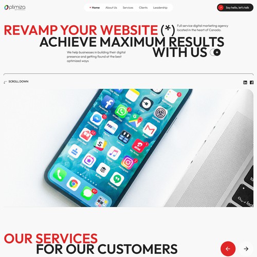 Tech Meets Creativity - Website Design