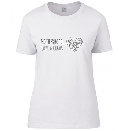 T-shirt design for first-time mommy and her blog