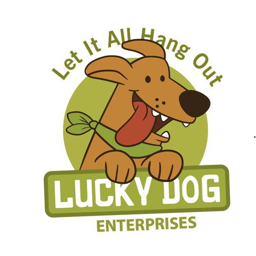 Friendly Mascot Logo Design for Lucky Dog Brand