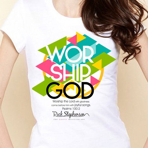 worship god t-shirt design