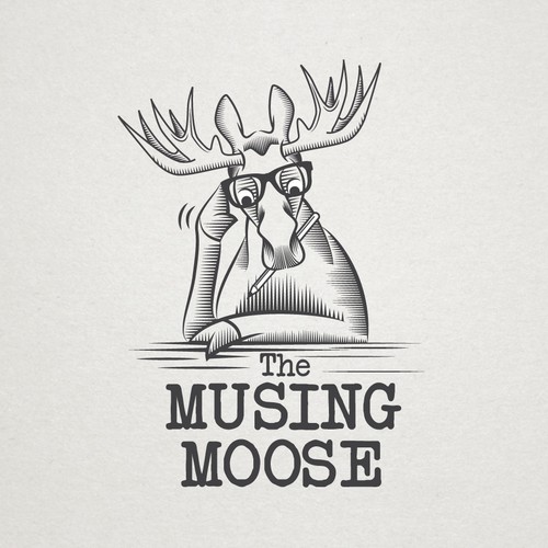 Musing Moose for a t-shirt