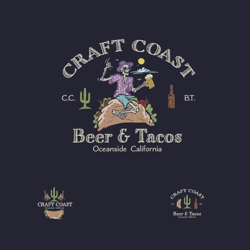 Tshirt design for Beer & tacos co. 
