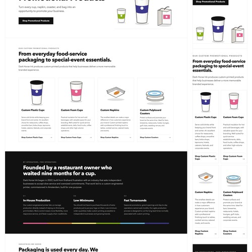 Packaging Does More Than Hold a Drink — Category Page Structure