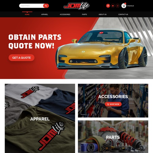 JDMLife needs a website design --- Car Parts, Apparel, Accessories