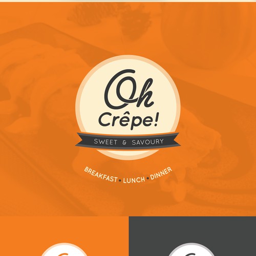 Logo for a crepe fast food chain