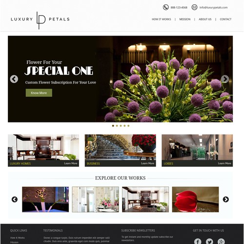 LUXURY FLOWER DELIVERY BRAND