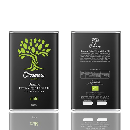 Olive Oil Label Design