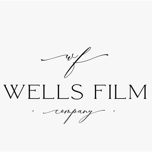 A modern logo for a wedding/business videographer