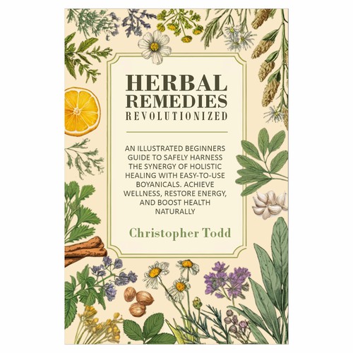 Book Cover Design for Herbal Remedies for Beginners