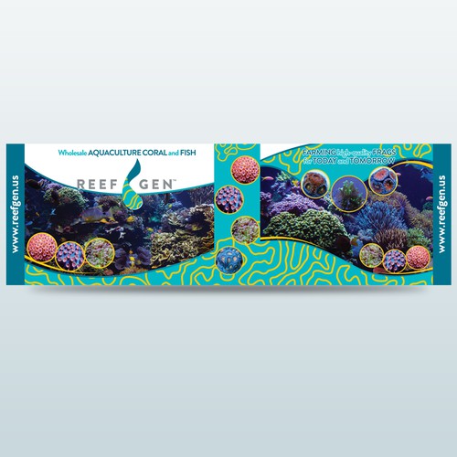 Create engaging, modern tradeshow graphics for cutting-edge, Aquaculture Company