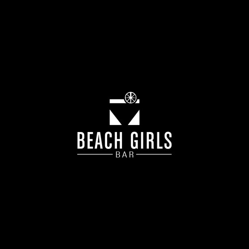 Bold logo concept for a beach bar.