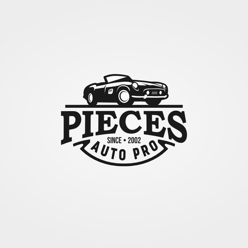 Need a vintage logo design for a car spare part online retailer