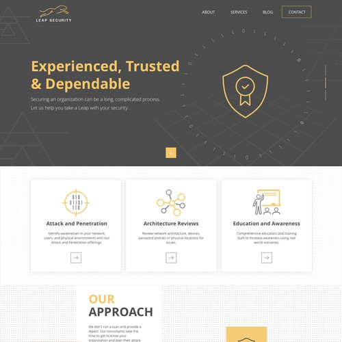 Leap Security Website design