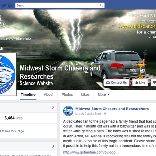 Create a captivating cover for a popular storm chasing team!