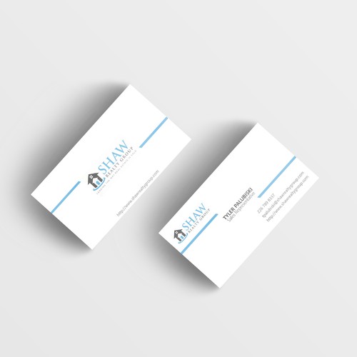 Business card for Real state company