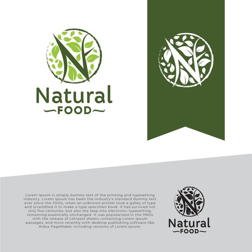 Natural Food Logo Design