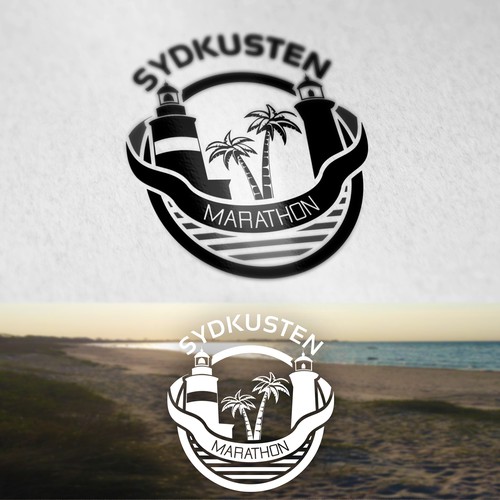 Create a logo for Swedens most southern coastal Marathon