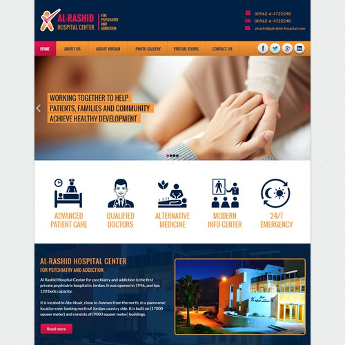 Psychiatric Hospital Website - Modern Design