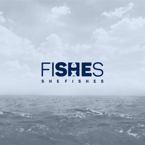 Create a new logo for "She Fishes" to feature on our new female fishing and outdoor apparel