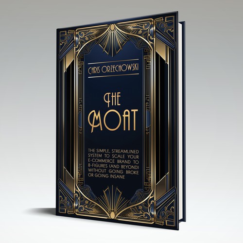 Creative Art Deco Cover concept for a business book