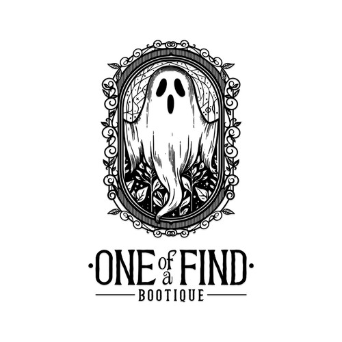 Complex design for a boutique with a magical and ghostly style.