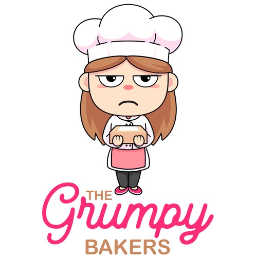 Eye-catching logo for Grumpy Bakers